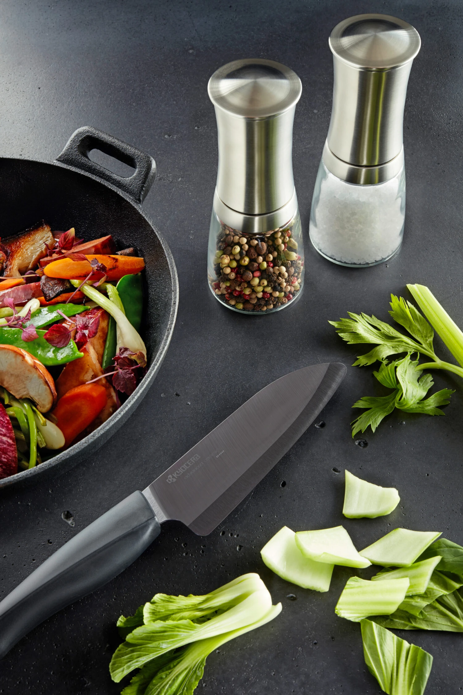 Kyocera Keraaminen Maustemylly Lasisäiliöllä 5 Kyocera Keraaminen Maustemylly Lasisäiliöllä - Image 3